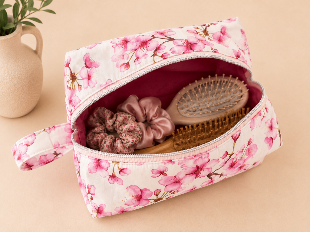 The Sakura Toiletries And Travel Bag